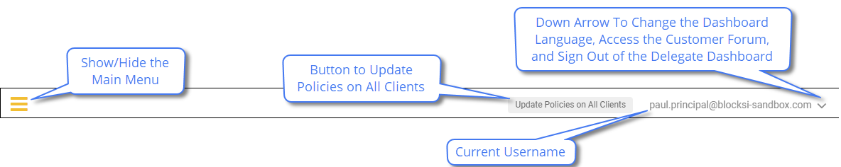 Delegate Action Bar