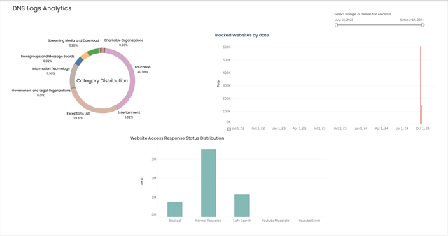 DNS Log Analytics Dashboard