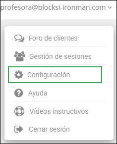 Action Bar Drop Down List - Settings Option