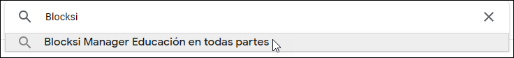 Google Workspace Marketplace: búsqueda en Blocksi