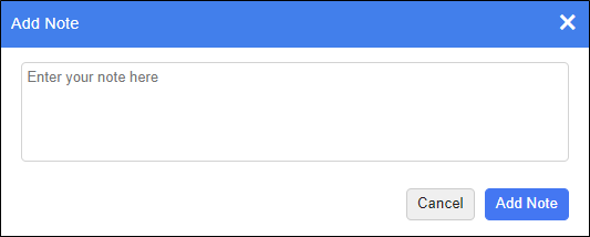 Add Note Window