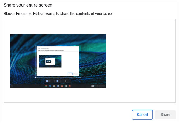 Share Student Screen Window