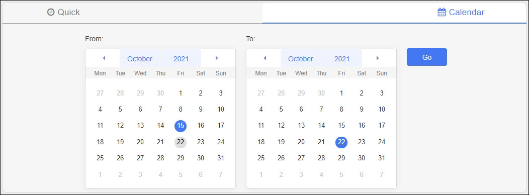 Alerts Calendar Option Timeframes