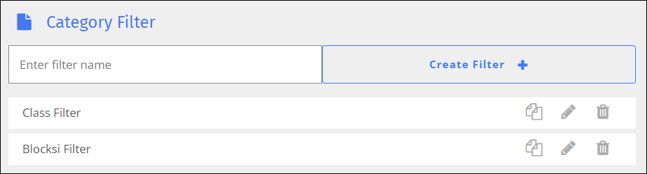 YouTube Category Filter Screen