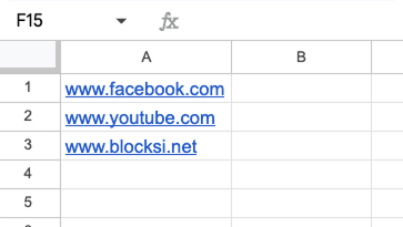 Spreadsheet Format Example