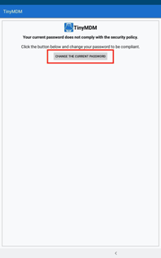Change Password Alterar senha