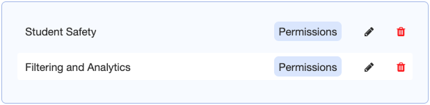 Lista de funções criadas