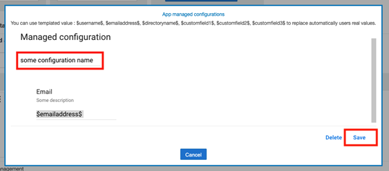 Config Name Nome da configuração