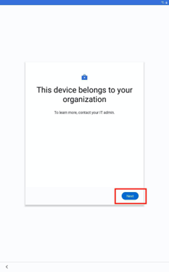 Your Org Device Seu dispositivo organizacional