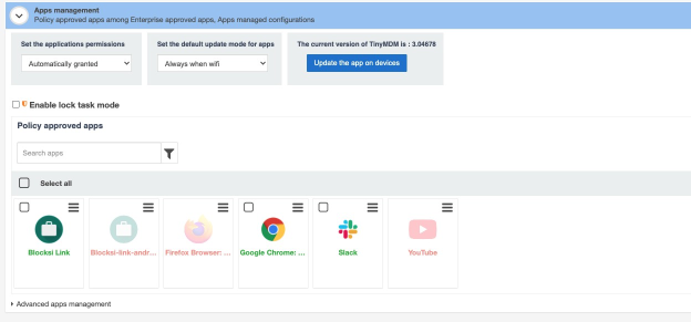 Policy Apps Aplicativos de políticas
