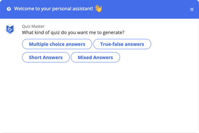 Quiz Generator Window