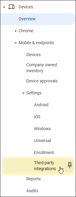 Select Third Party Integrations Selecione integrações de terceiros
