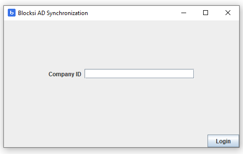 AD Sync Window Janela de sincronização do AD