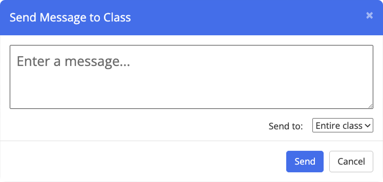 Send Message to Class Window