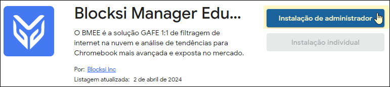 Google Workspace Marketplace — Instalação administrativa