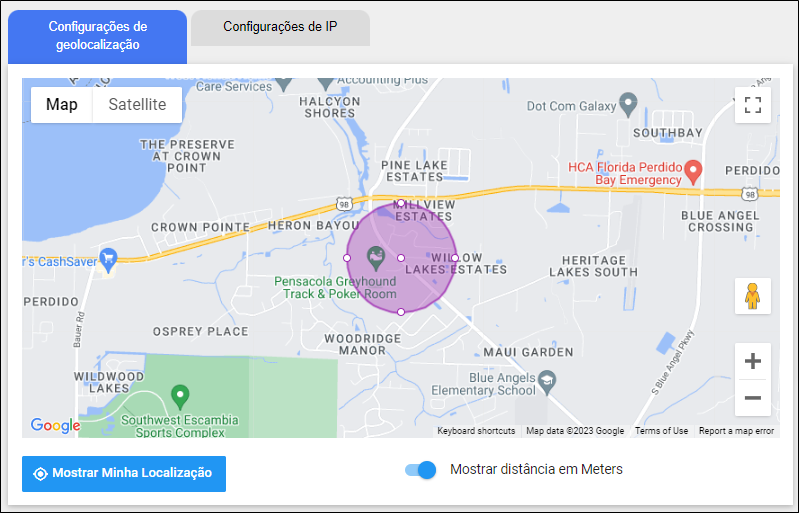 Geolocation Setting Tab Tela Geofencing