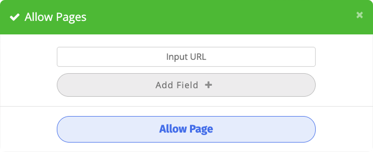 Allow Pages Window