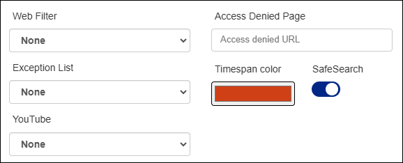 Create iOS Blanket Time-based Policy Fields Time Period Section