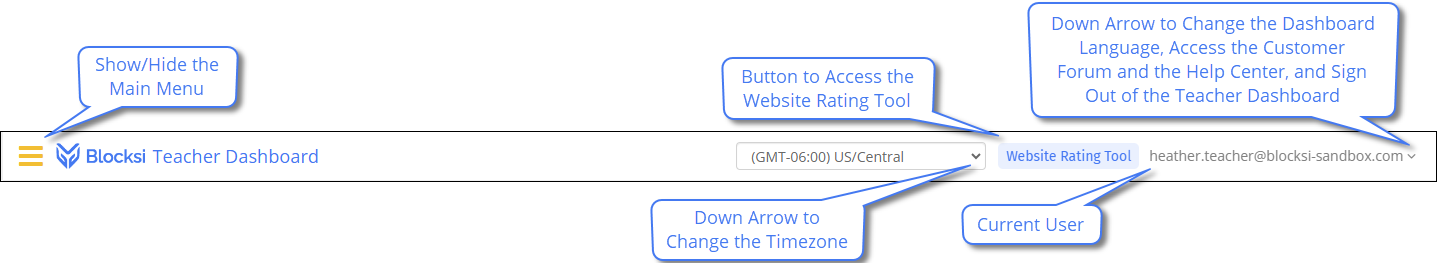Teacher Action Bar