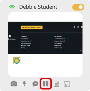 Heads Up under Student Tile