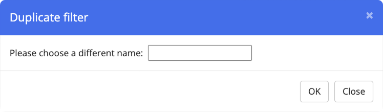 Duplicate List Window
