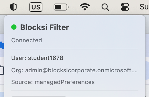 Filtro Blocksi conectado