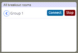 Start Breakout Room for One Group Window