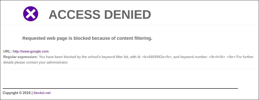 Access Denied Screen With Code Tela de acesso negado com código