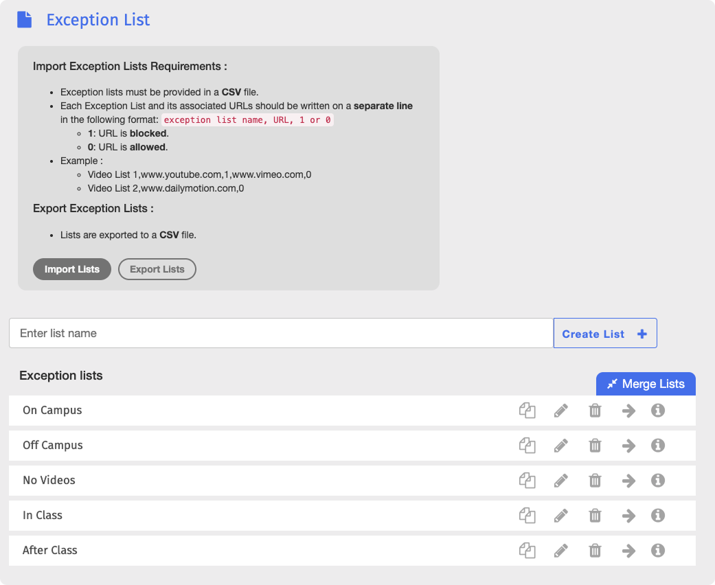 BM-Exception_List_Page.png Exception List Page