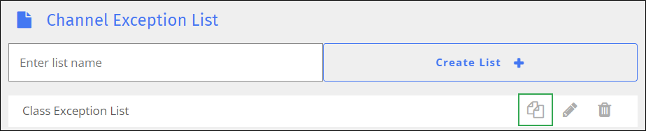 YouTube Channel Exception List Screen - Duplicate Icon
