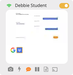 Message Notification on a Student Tile