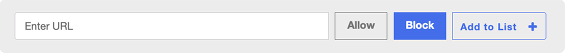 DD-Enter_URL_Exception_List.png Enter URL Text Box