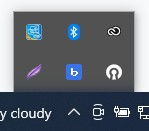 AD Sync Taskbar Barra de tarefas do AD Sync