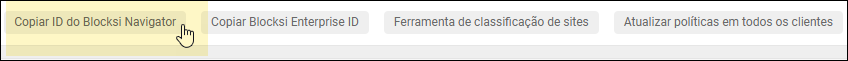 Google Admin Console - Copie o botão de ID do Blocksi Navigator