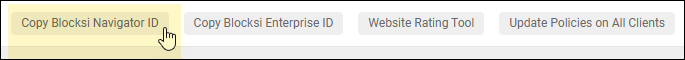 Google Admin Console - Copy Blocksi Navigator ID Button