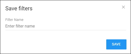 Save Filters Window