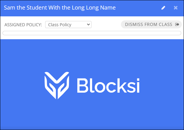 Open Student Tile With Long Name