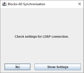 AD Sync Login Window