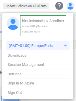 Admin Action Bar User Icon - Username