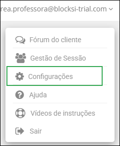 Action Bar Drop Down List - Settings Option
