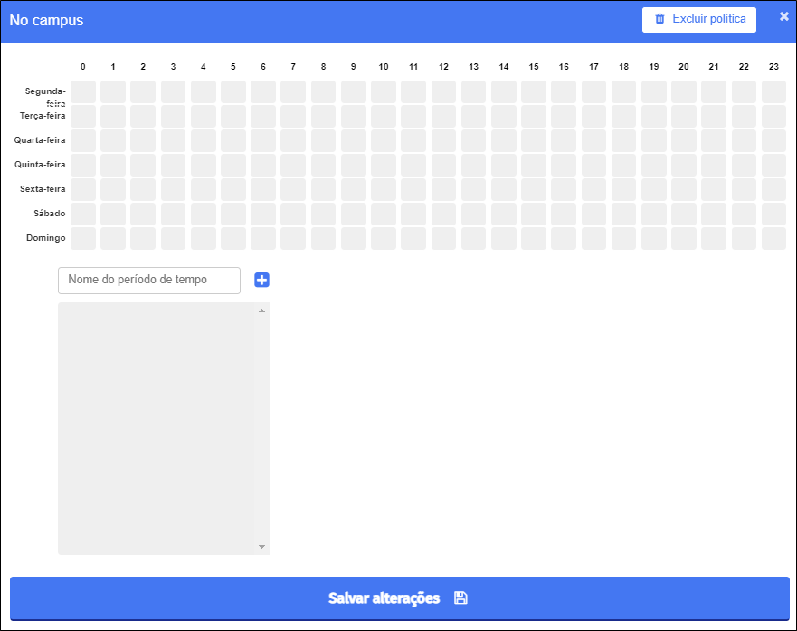 Criar janela de política baseada em tempo