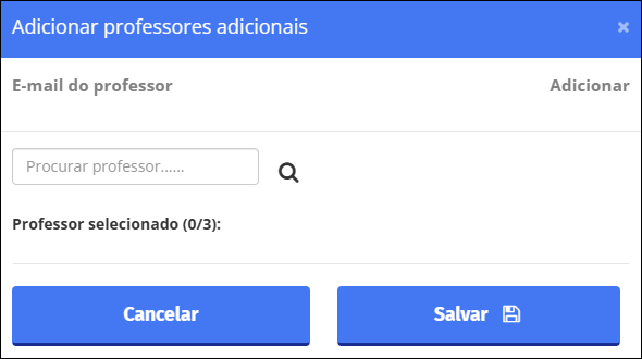 Adicionar janela de co-professores