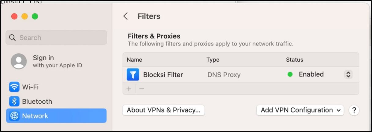 Filtros Proxies