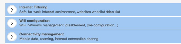 Configurar abas de aplicativos